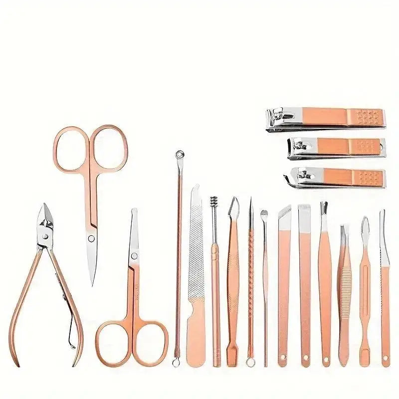 Rose Gold 18pc. Nail Kit - MSS Tasting Room