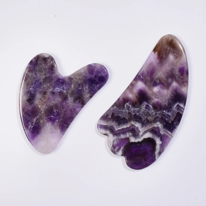Natural Amethyst Gua Sha Tool Set