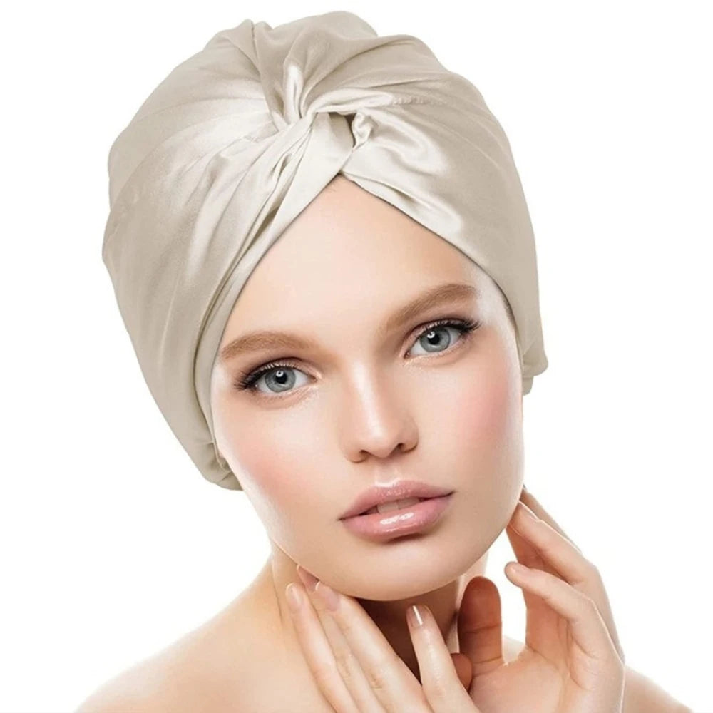 100% Double Silk Sleeping Cap
