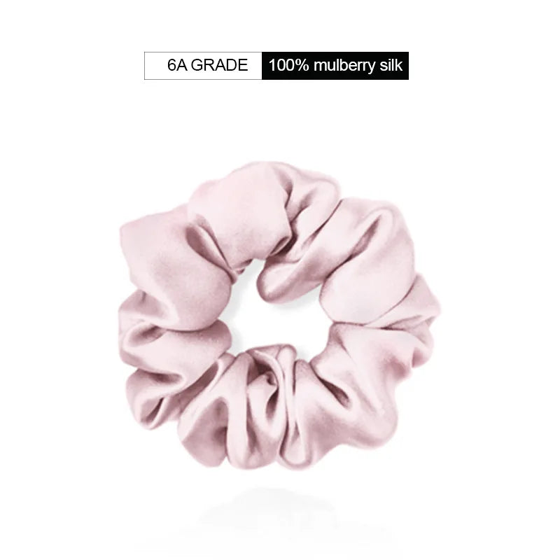 100% Natural Mulberry Silk Hair Scrunchies