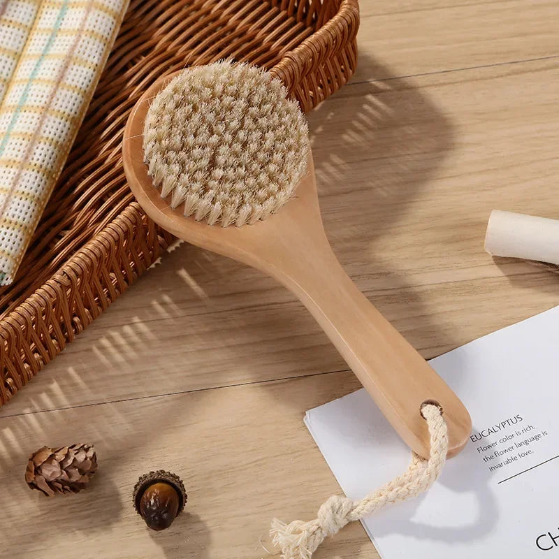 Natural Bristle Body Veil Cleansing Brush