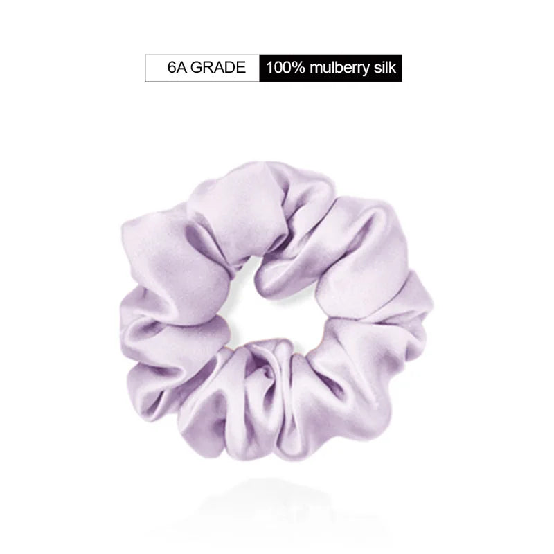 100% Natural Mulberry Silk Hair Scrunchies