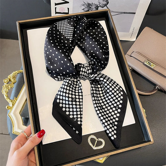 100% Pure Silk Square Hair Scarf