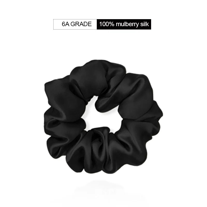 100% Natural Mulberry Silk Hair Scrunchies