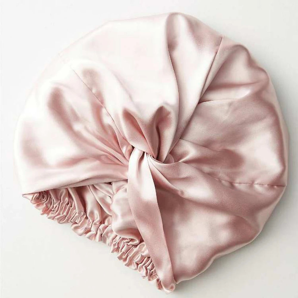 100% Double Silk Sleeping Cap
