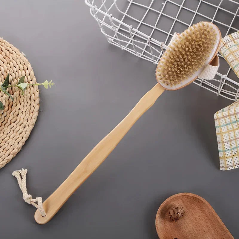 Natural Bristle Body Veil Cleansing Brush