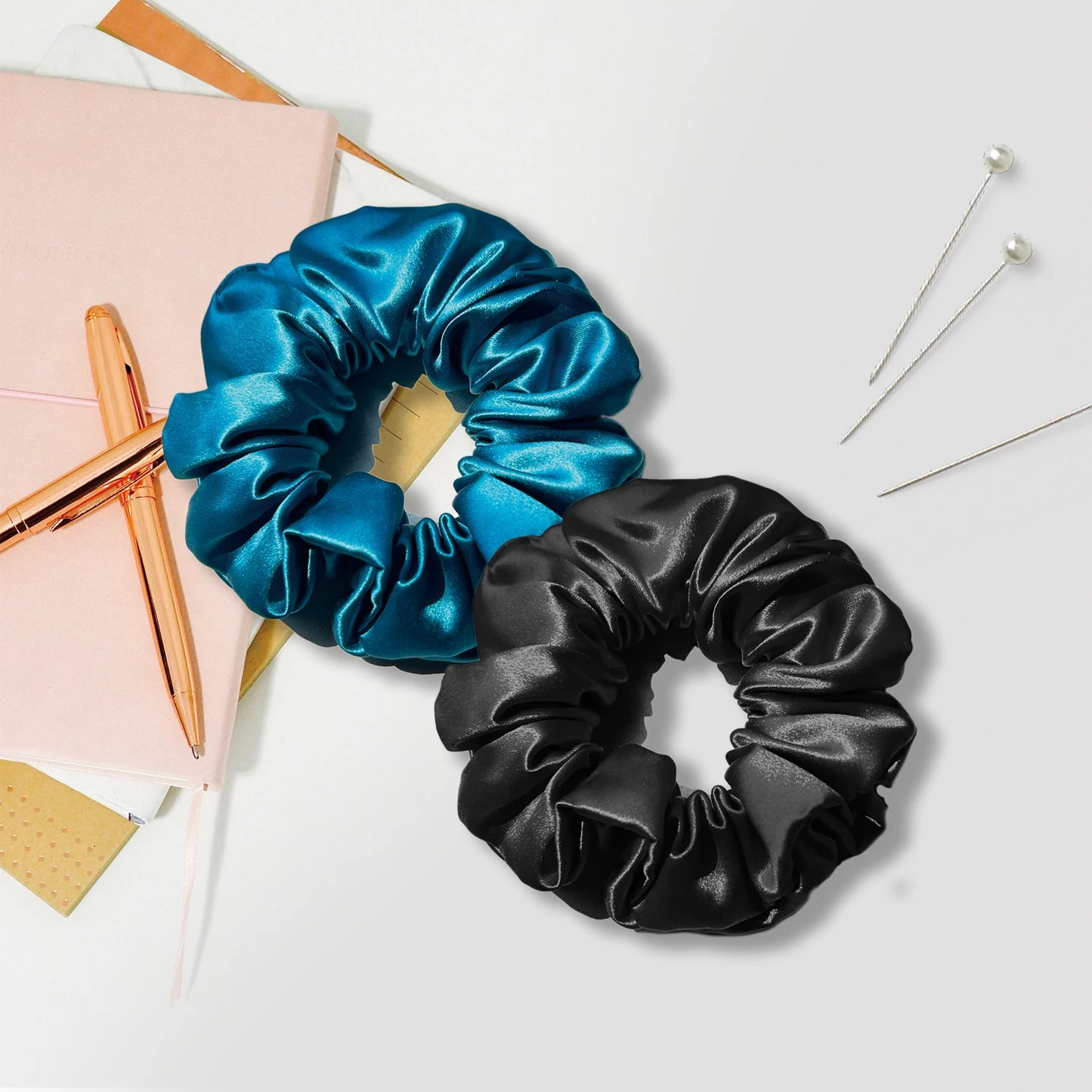 100% Natural Mulberry Silk Hair Scrunchies