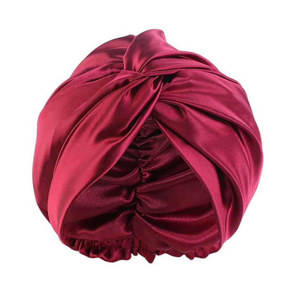 100% Double Silk Sleeping Cap