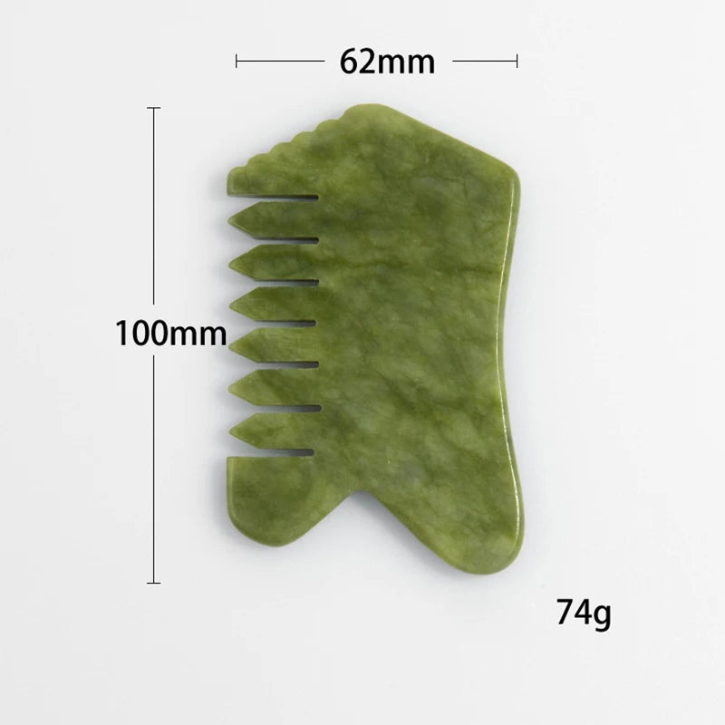 100% Natural Jade Gua Sha Massager