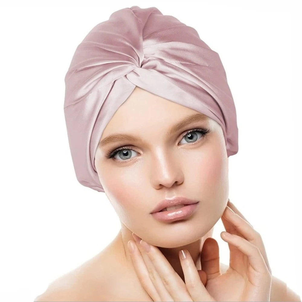 100% Double Silk Sleeping Cap